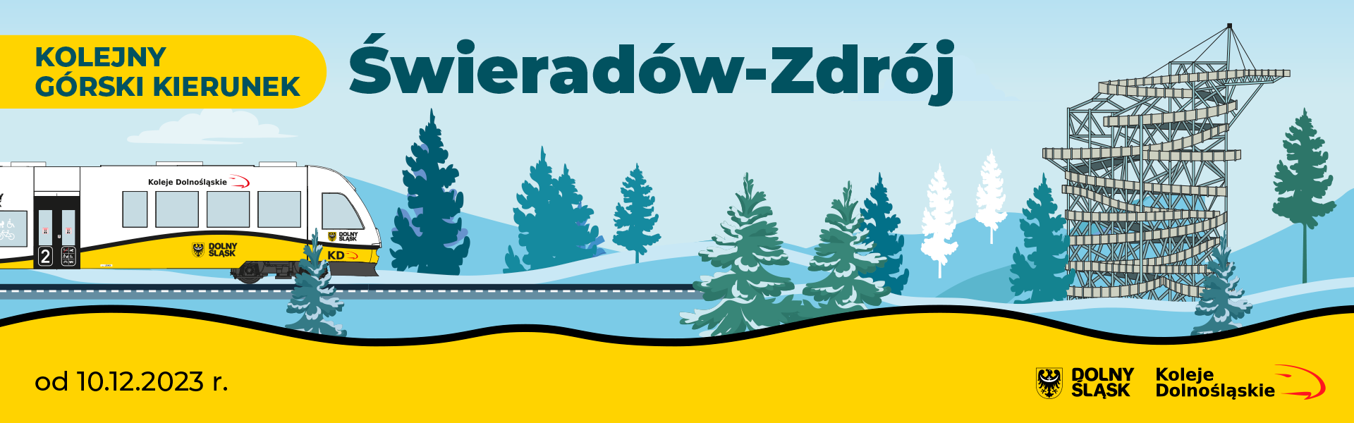 Banner - Kolejny górski kierunek - Świeradów-Zdrój
