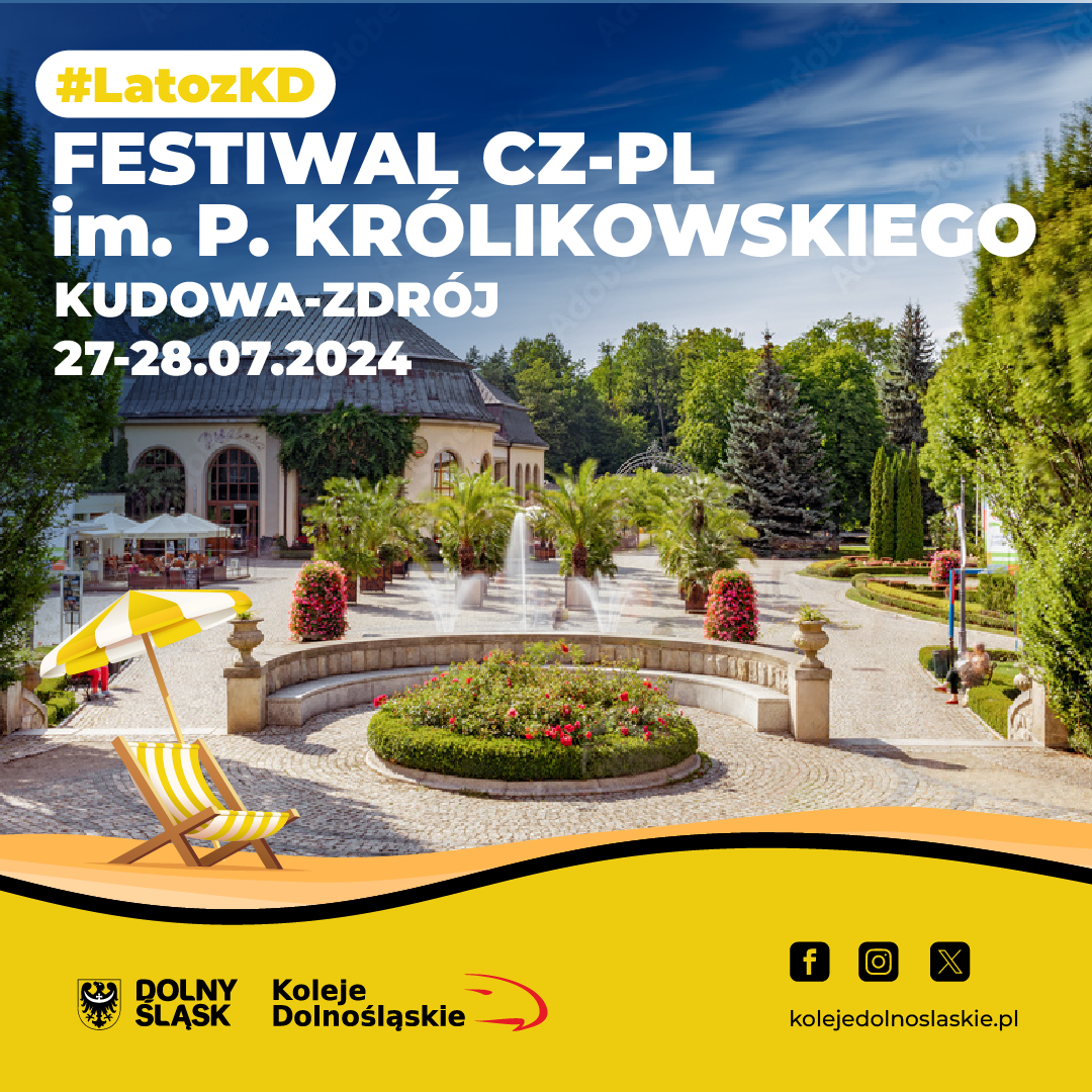 Festiwal CZ-PL im. Pawła Królikowskiego w Kudowie-Zdroju - banner