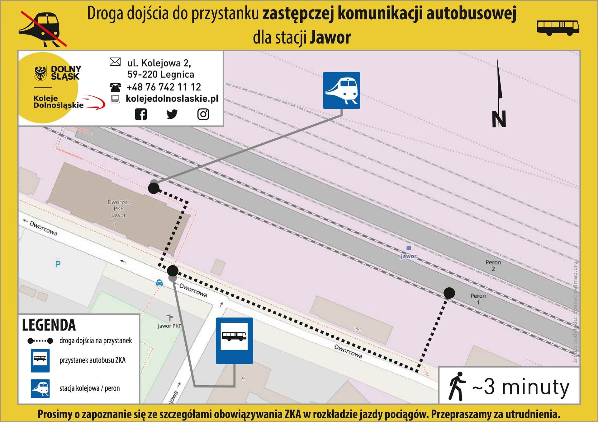 Lokalizacja ZKA Jawor - mapa