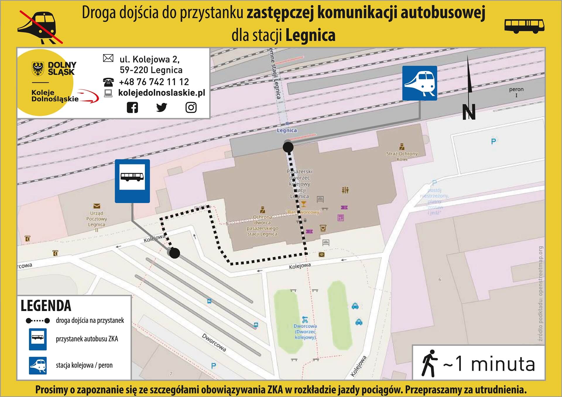 Lokalizacja ZKA Legnica - mapa