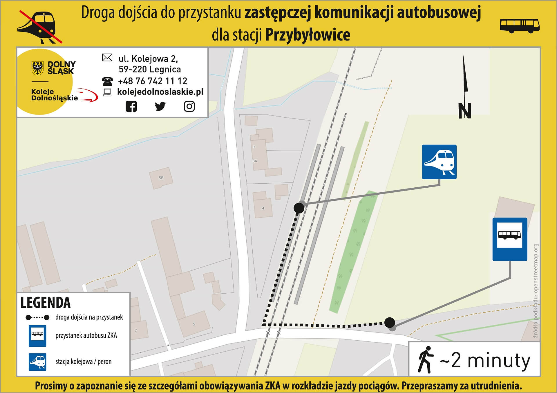 Lokalizacja ZKA Przybyłowice - mapa