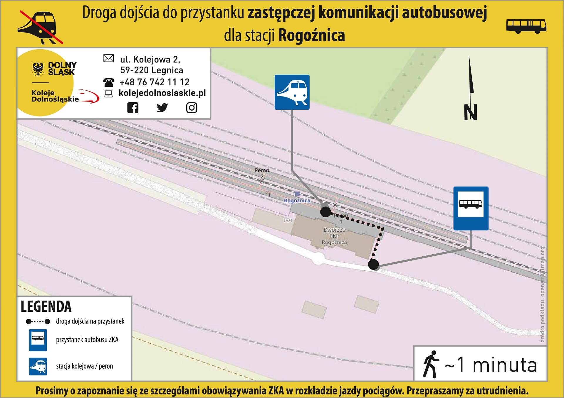 Lokalizacja ZKA Rogoźnica - mapa