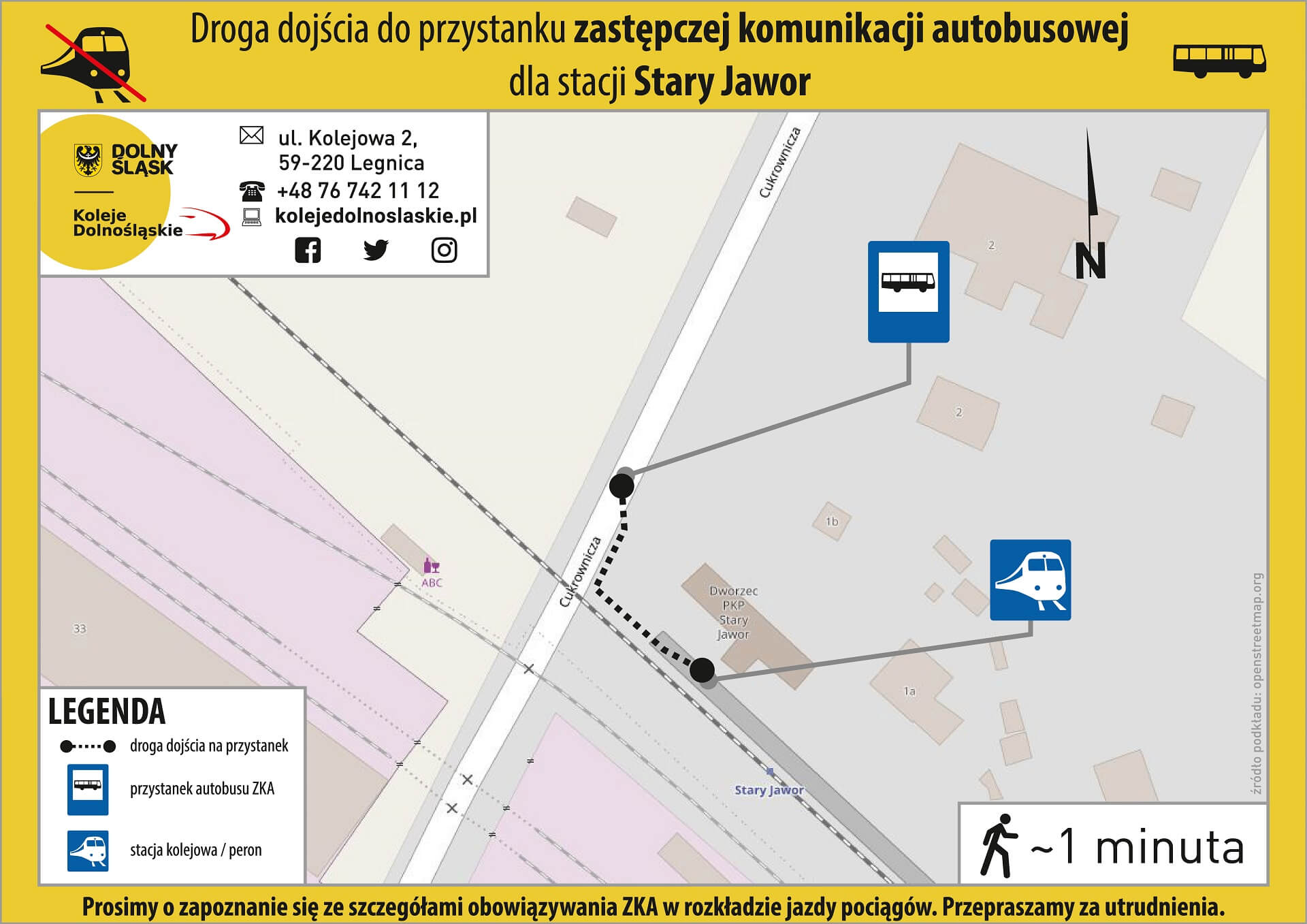 Lokalizacja ZKA Jawor - mapa