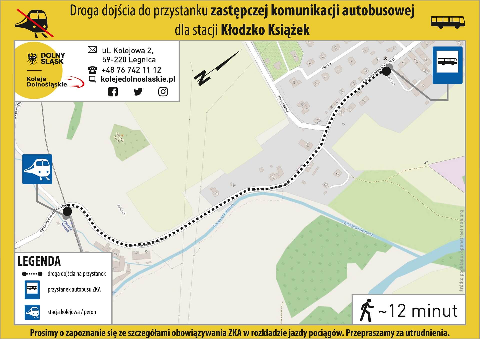 Lokalizacja ZKA Kłodzko Książek - mapa