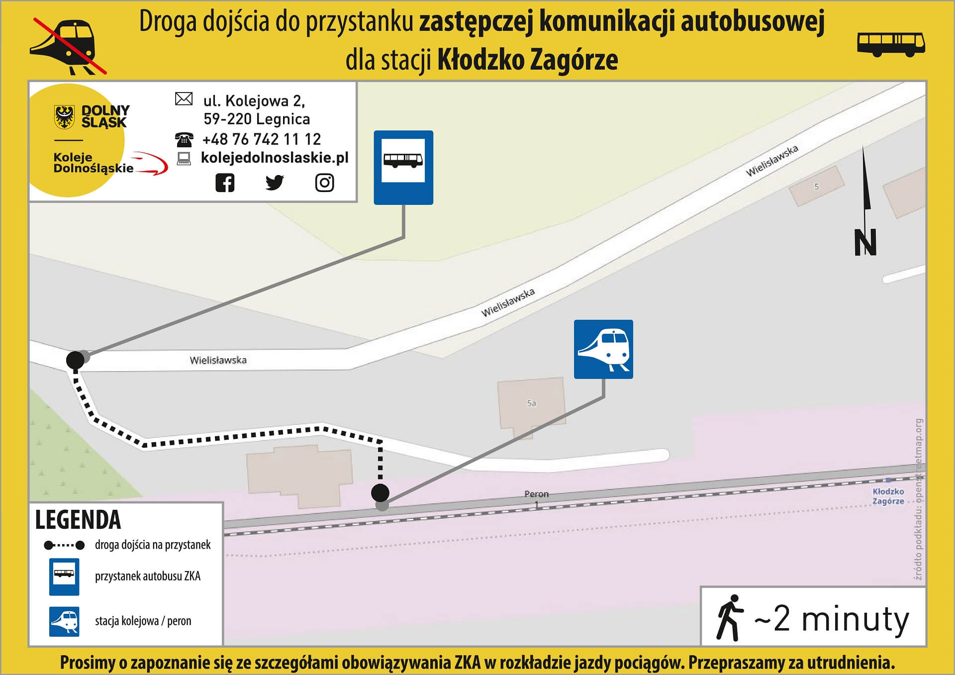 Lokalizacja ZKA Kłodzko - Zagórze - mapa