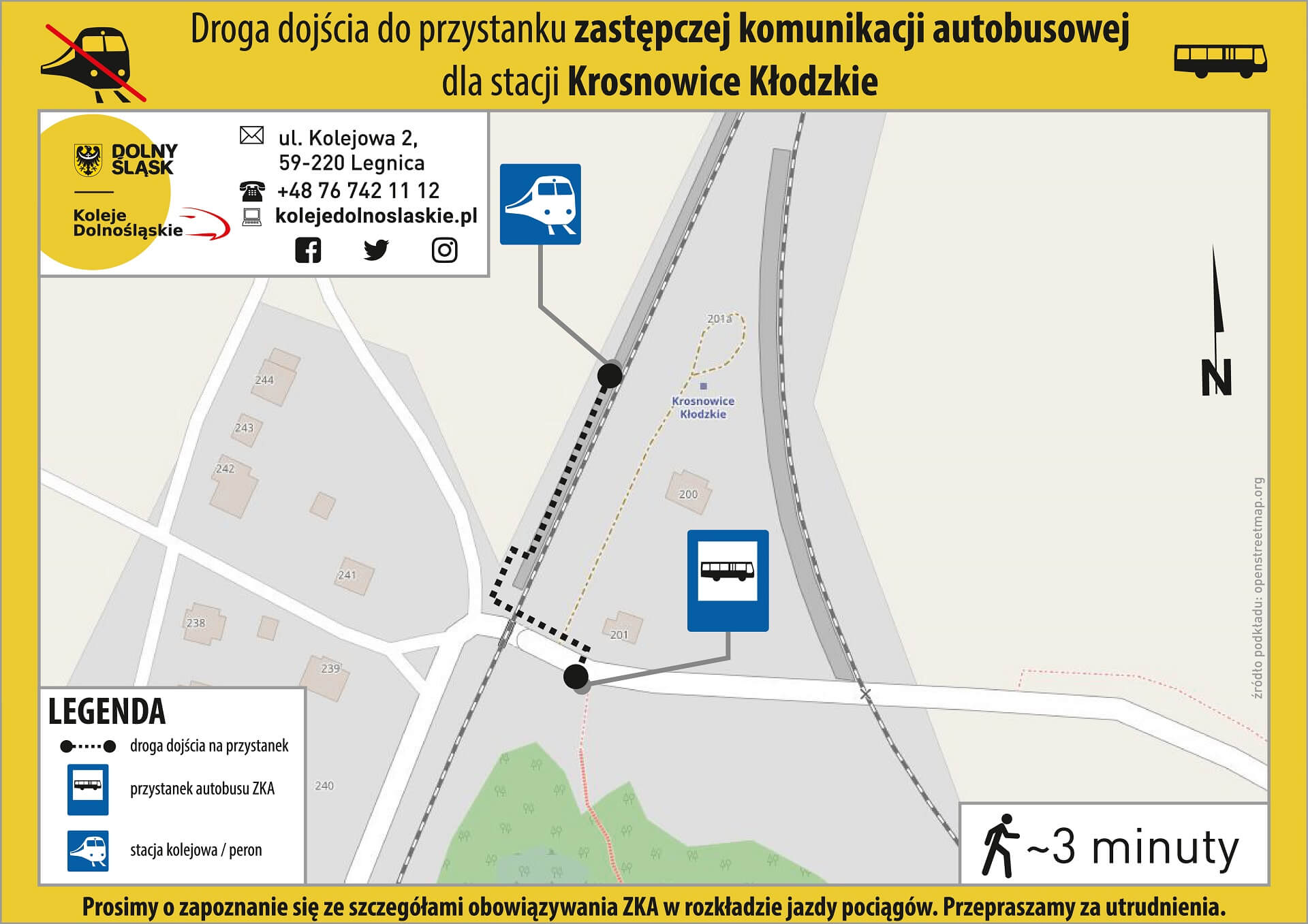 Lokalizacja ZKA Krosnowice Klodzkie - mapa