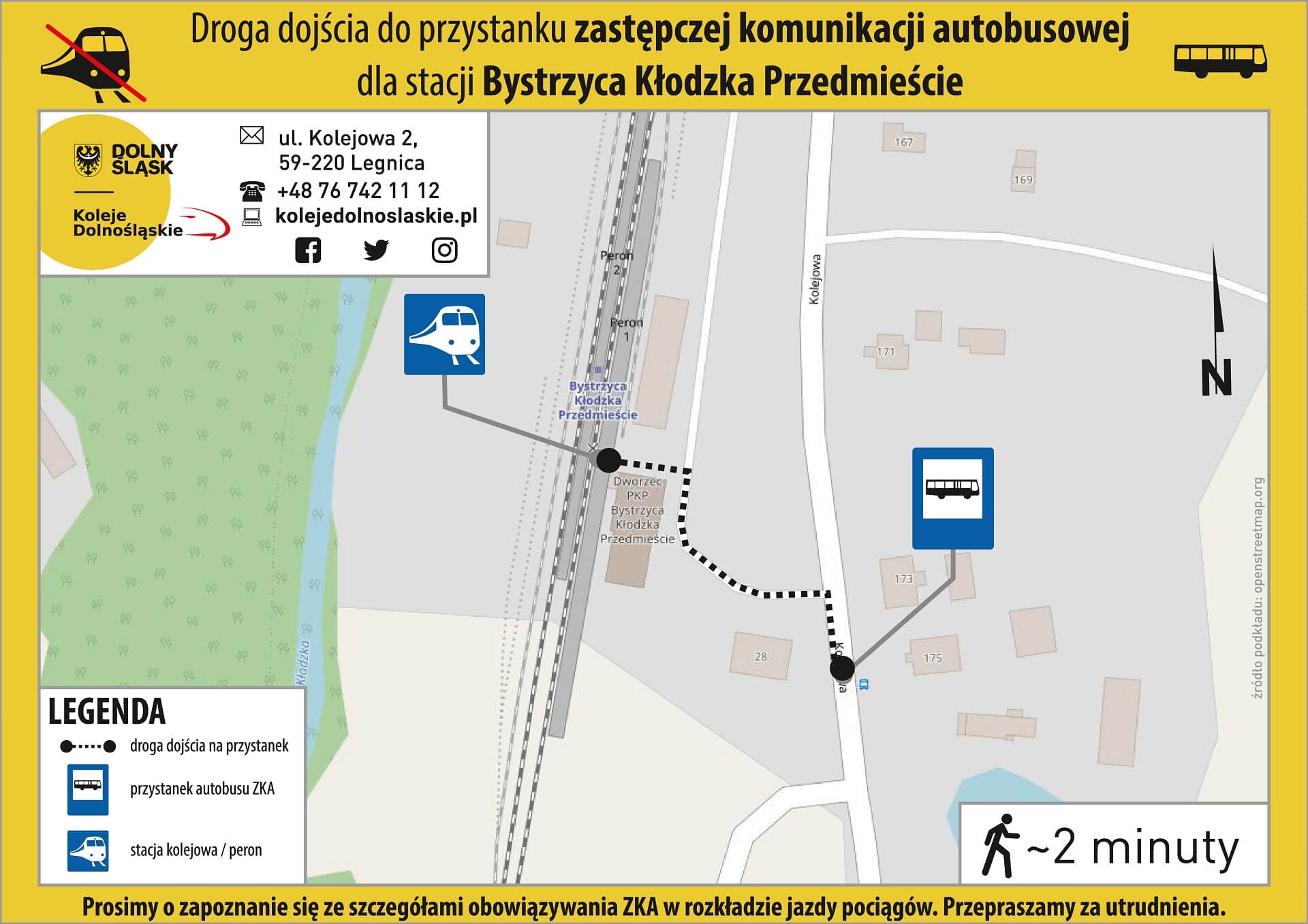 Lokalizacja ZKA Bystrzyca Kłodzka Przedmieście - mapa