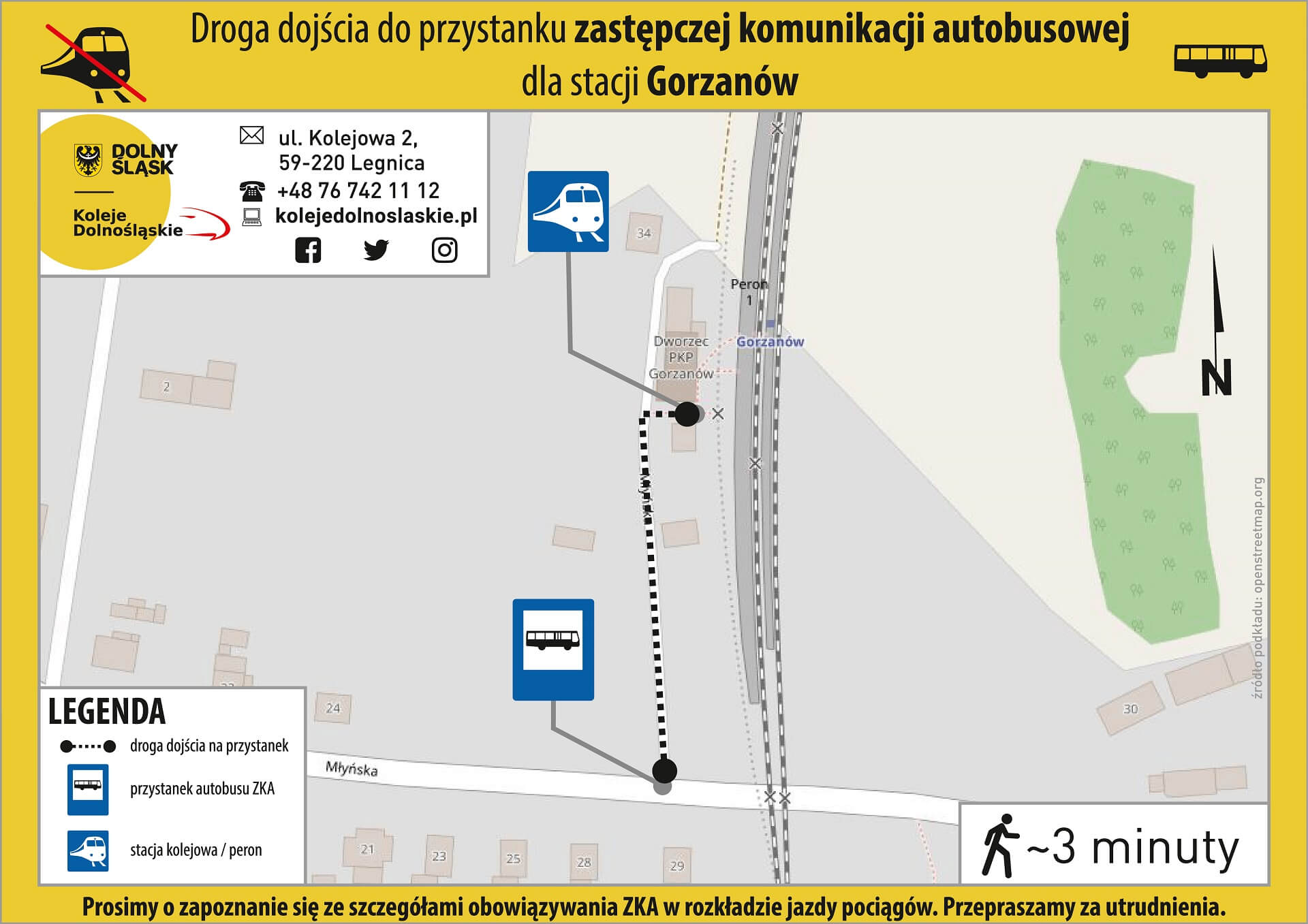 Lokalizacja ZKA Gorzanów - mapa