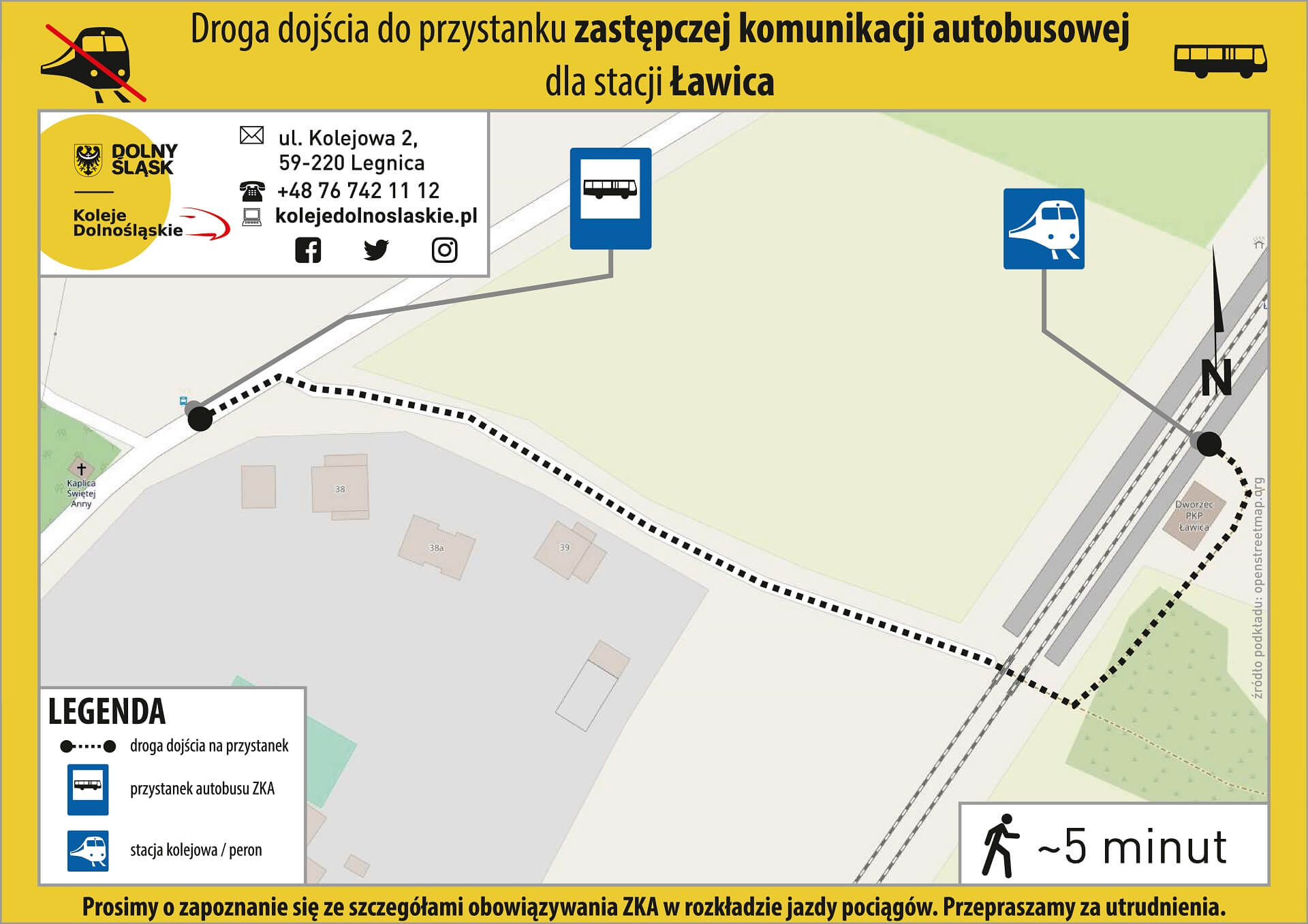 Lokalizacja ZKA Ławica - mapa