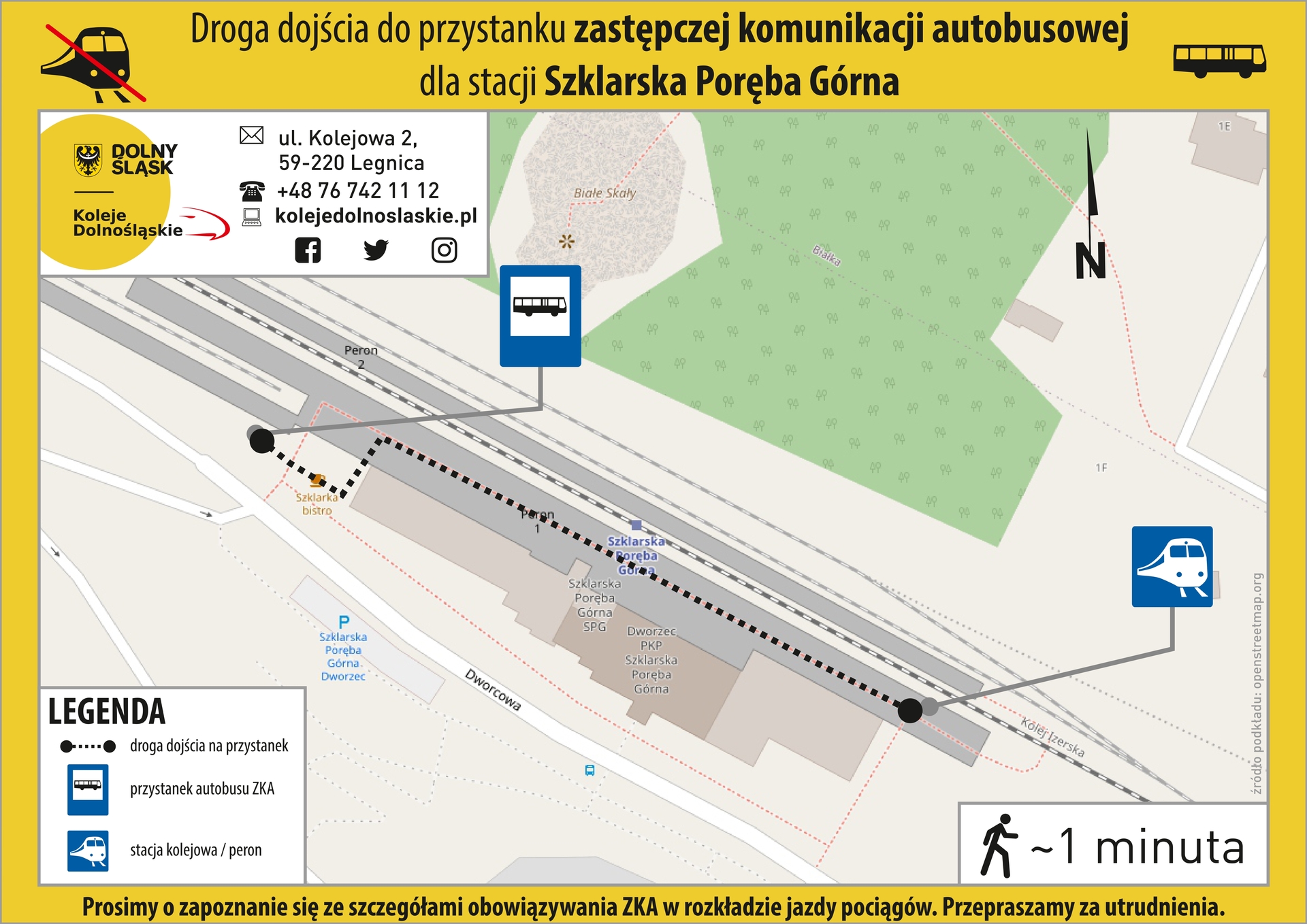 Lokalizacja ZKA Szklarska Poręba Górna - mapa