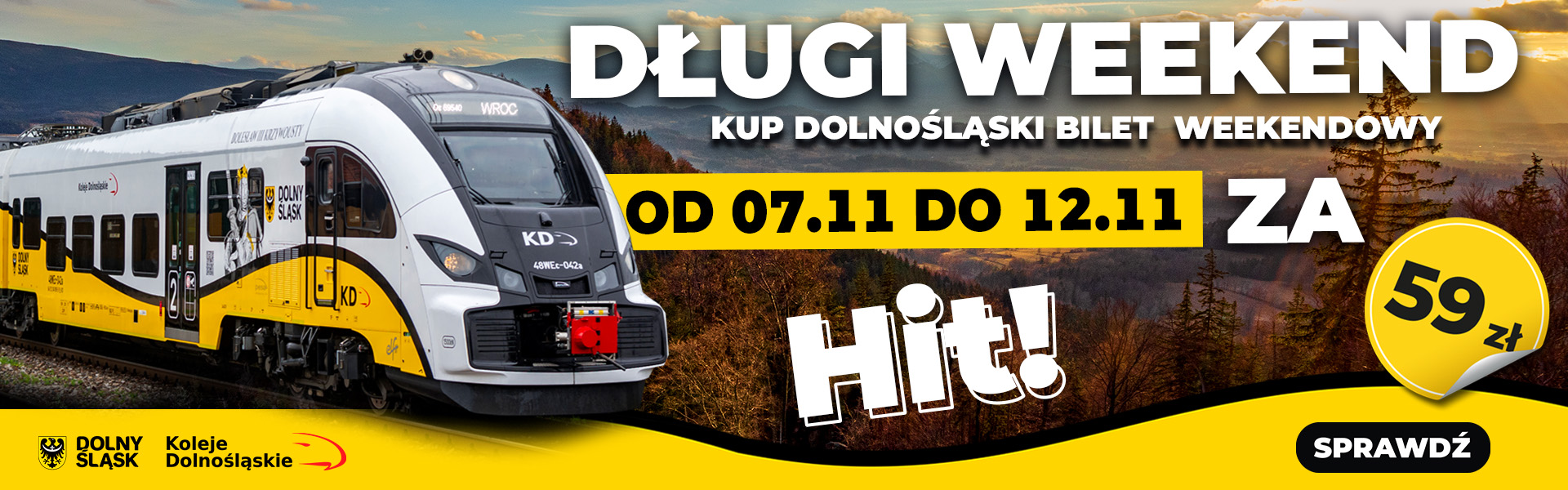 Dolnośląski Bilet Weekendowy - Sprawdź szczegóły